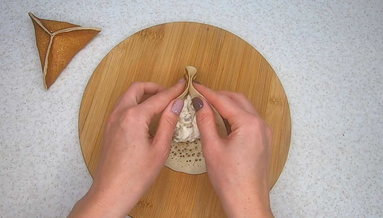 Crêpes au fromage blanc et aux raisins secs - Étape 14