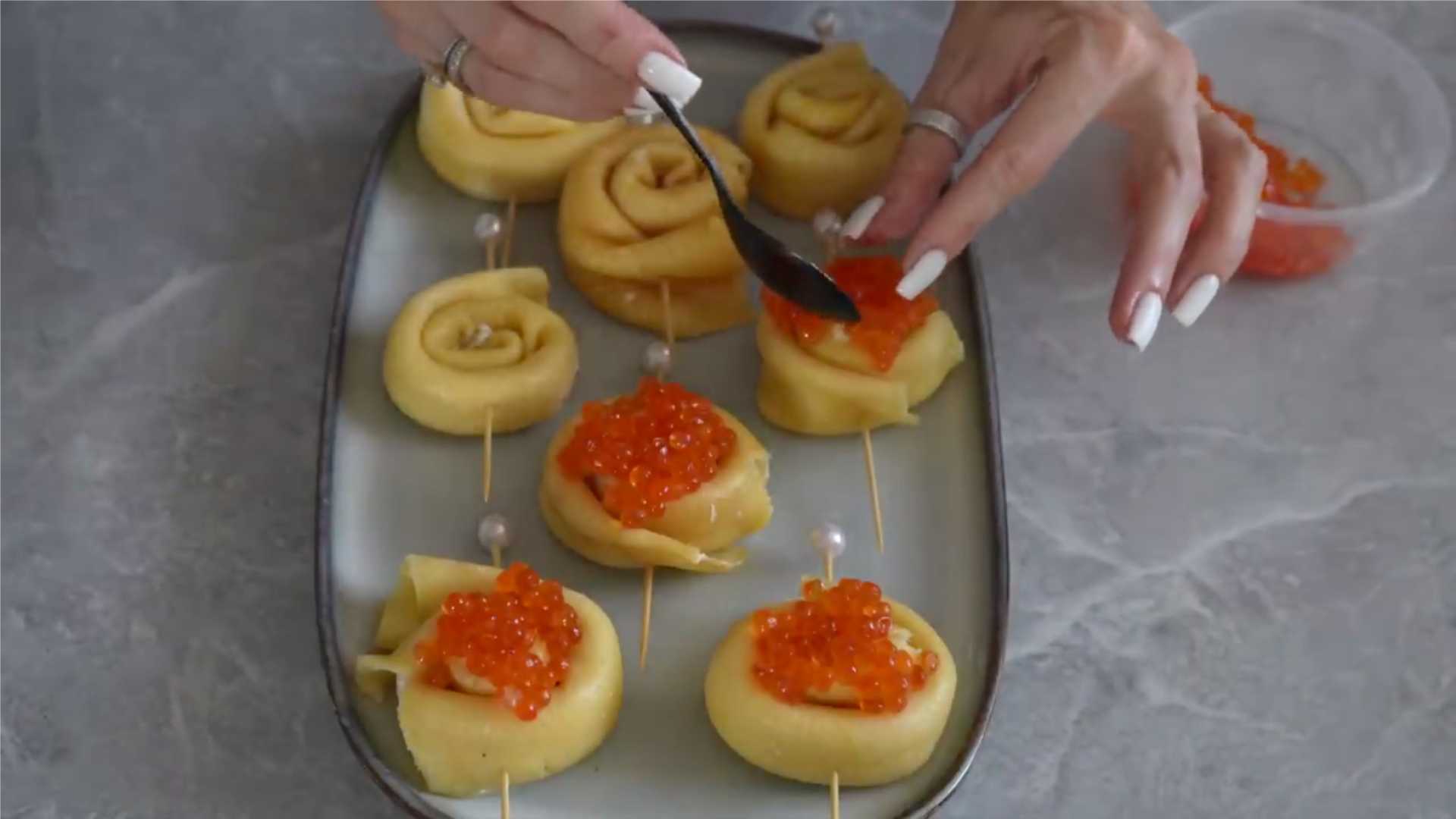 Crêpes au caviar - Étape 19