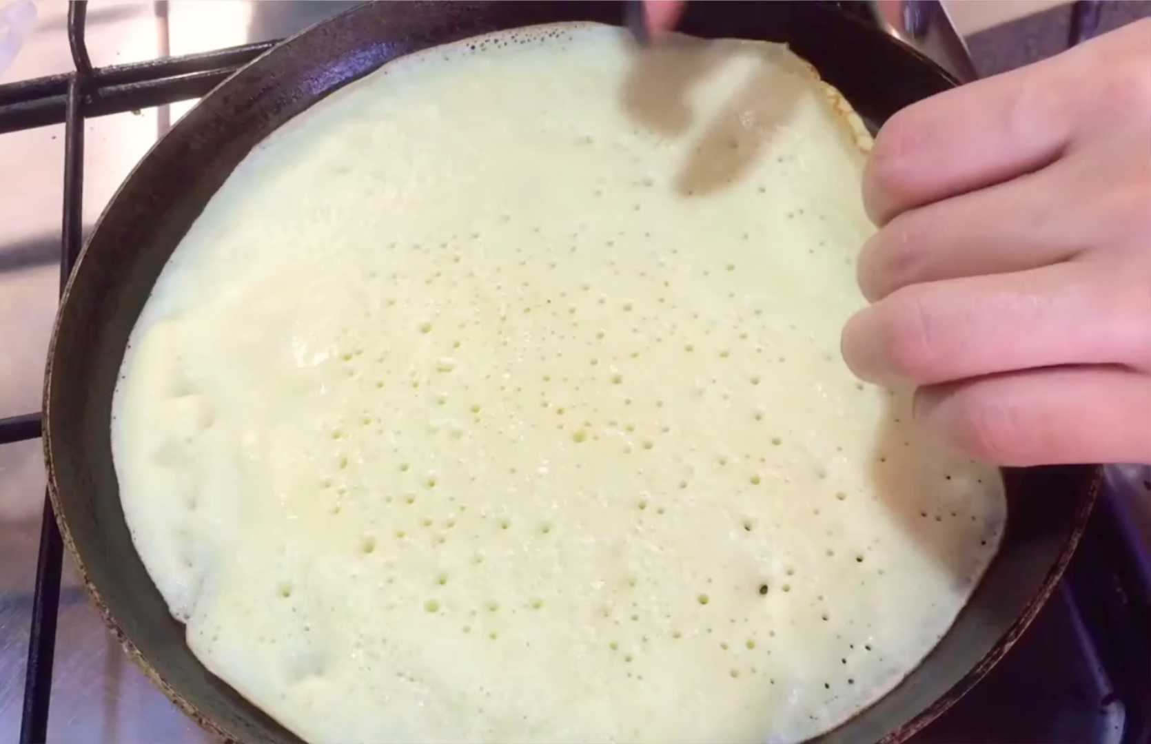Crêpes au lait caillé - Étape 8