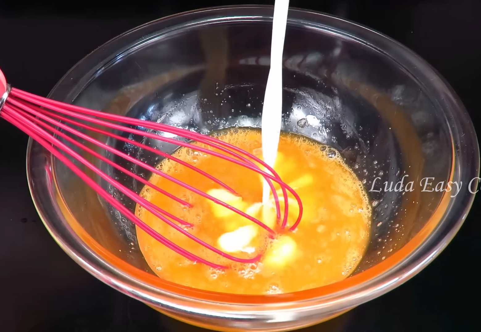 Crêpes à l'amidon et au lait - Étape 2