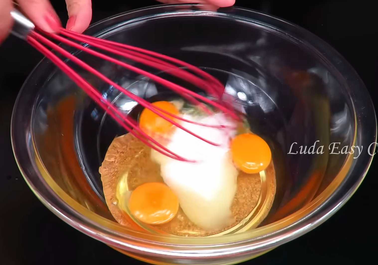 Crêpes à l'amidon et au lait - Étape 1