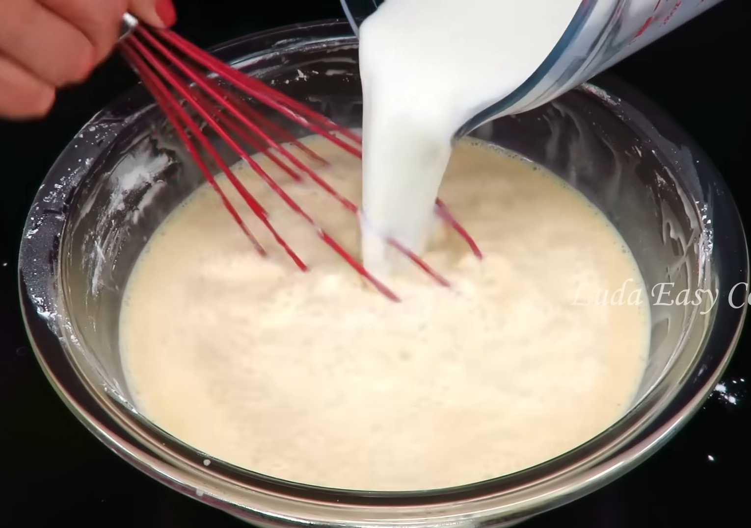 Crêpes à l'amidon et au lait - Étape 4