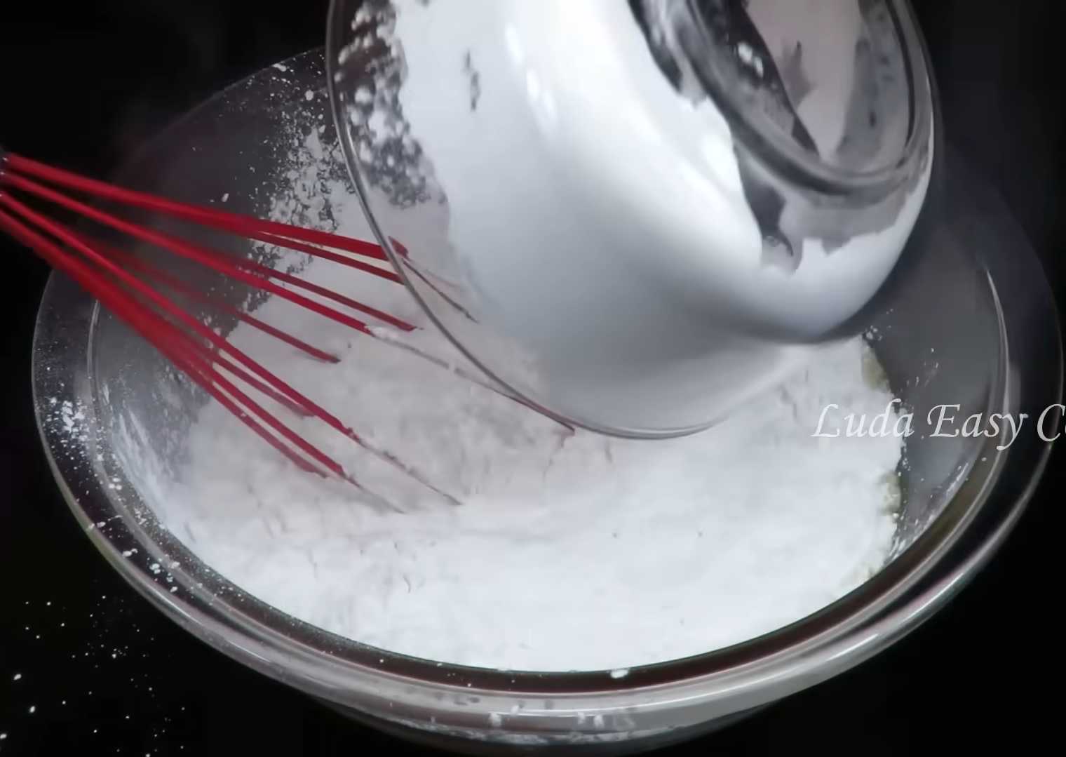 Crêpes à l'amidon et au lait - Étape 3