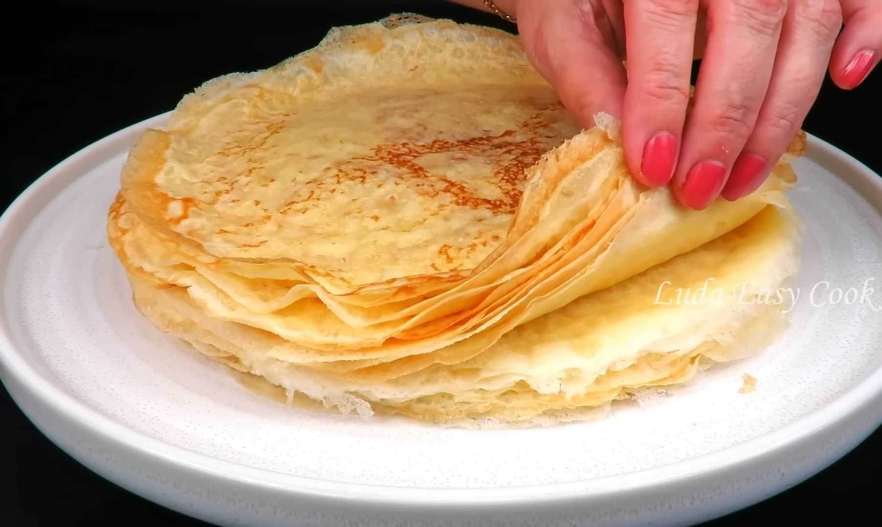 Crêpes à l'amidon et au lait - Étape 13