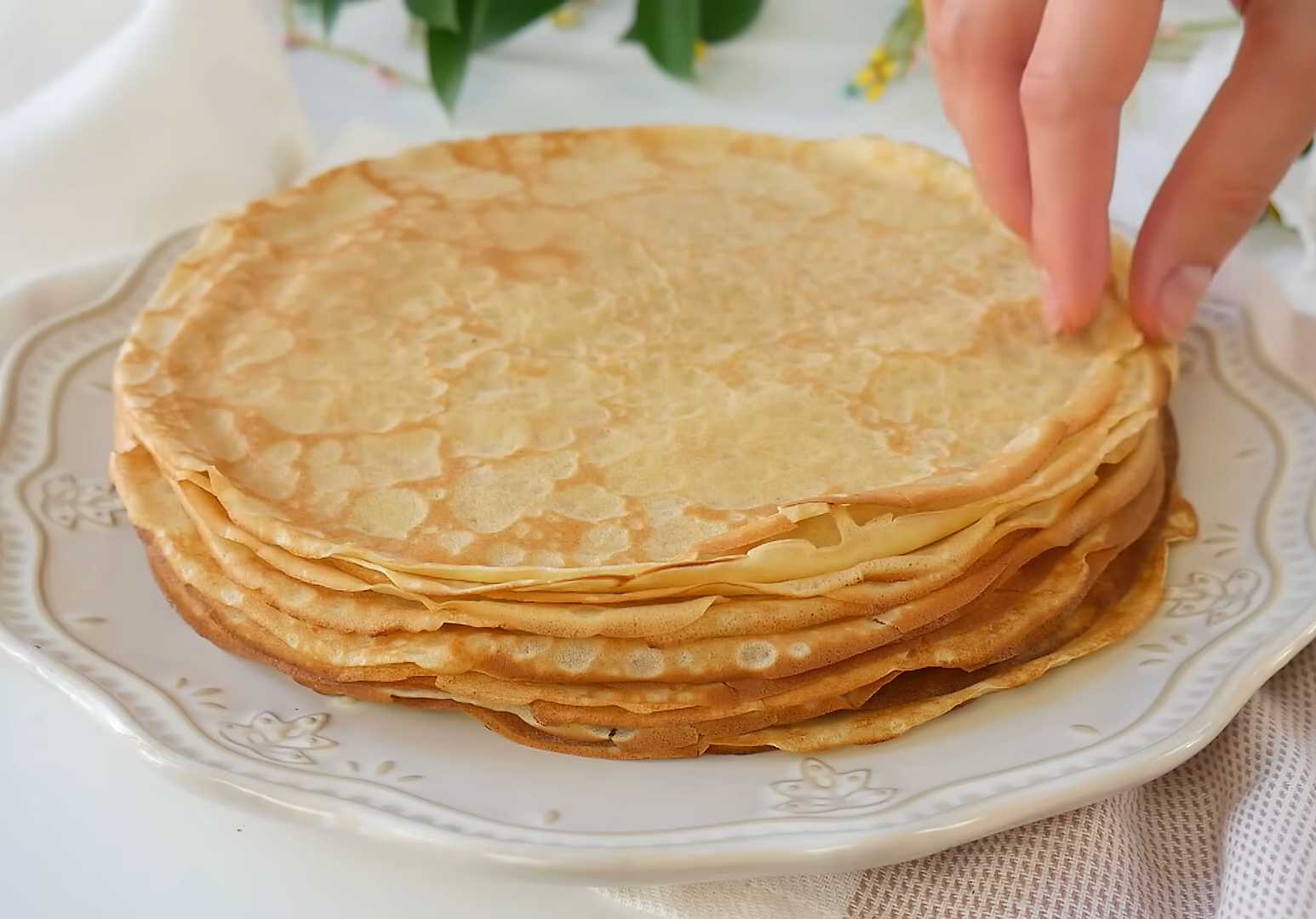 Crêpes au lait et à la vanille - Étape 10