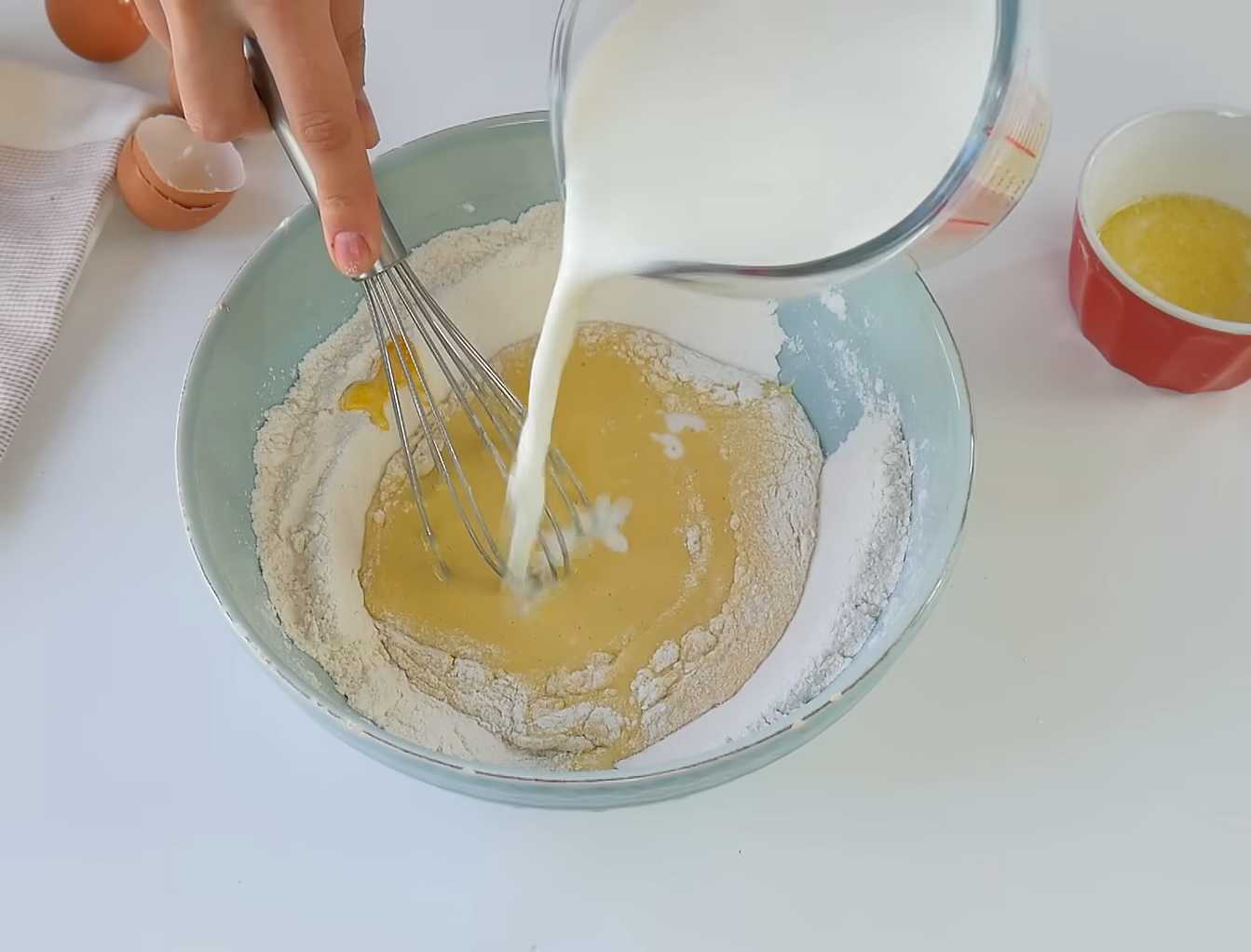 Crêpes au lait et à la vanille - Étape 3