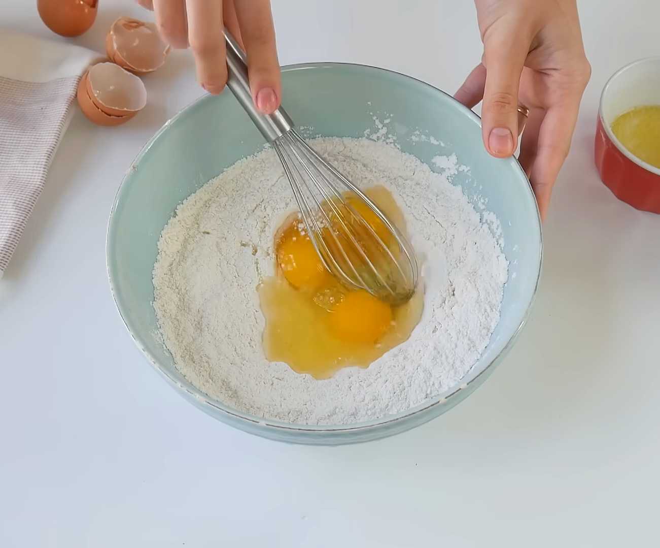 Crêpes au lait et à la vanille - Étape 2