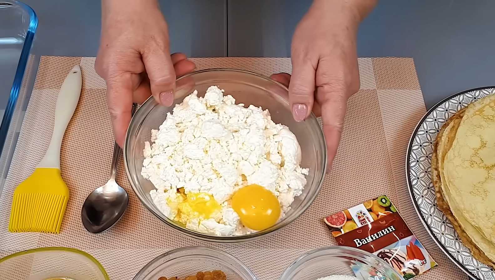 Crêpes au four avec du fromage blanc - Étape 13