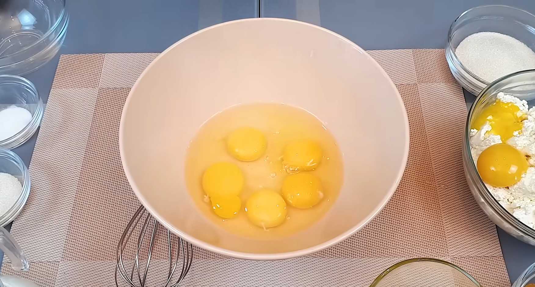 Crêpes au four avec du fromage blanc - Étape 2