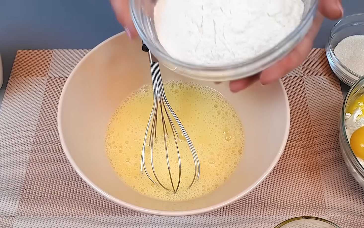 Crêpes au four avec du fromage blanc - Étape 4