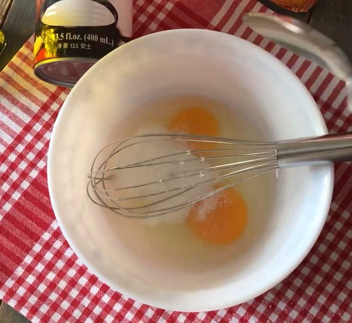 Crêpes au lait de coco - Étape 1