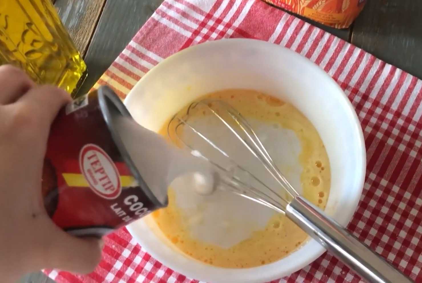 Crêpes au lait de coco - Étape 2