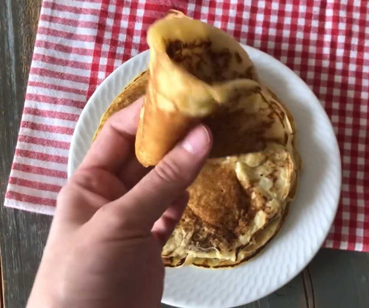 Crêpes au lait de coco - Étape 10