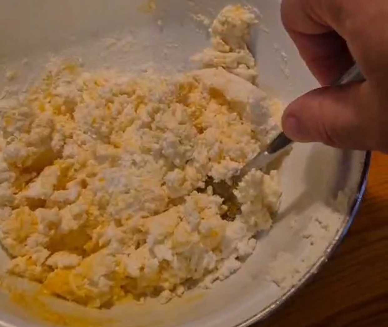 Gâteaux au fromage et au miel - Étape 4