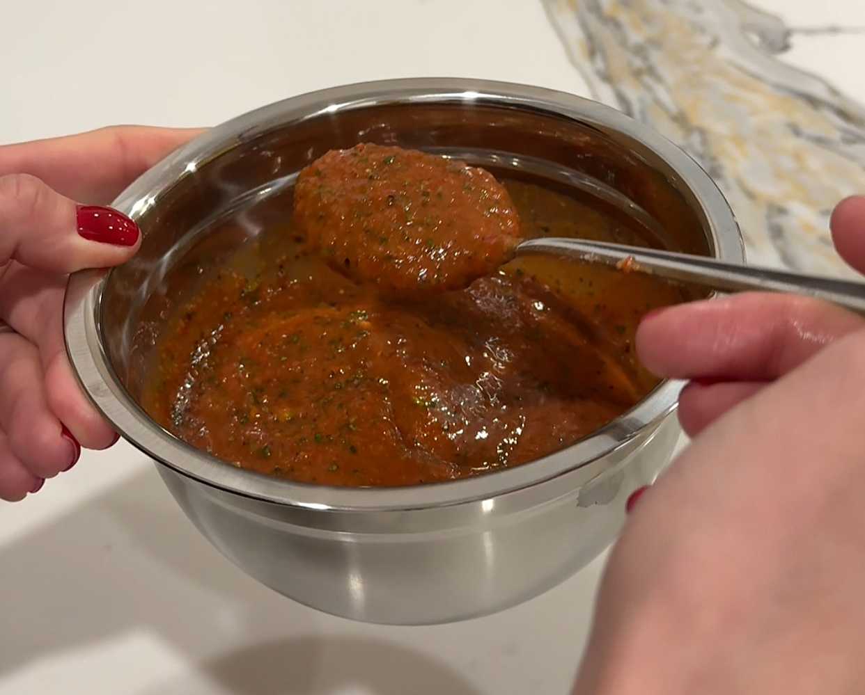 Sauce tomate aux herbes maison - Étape 11