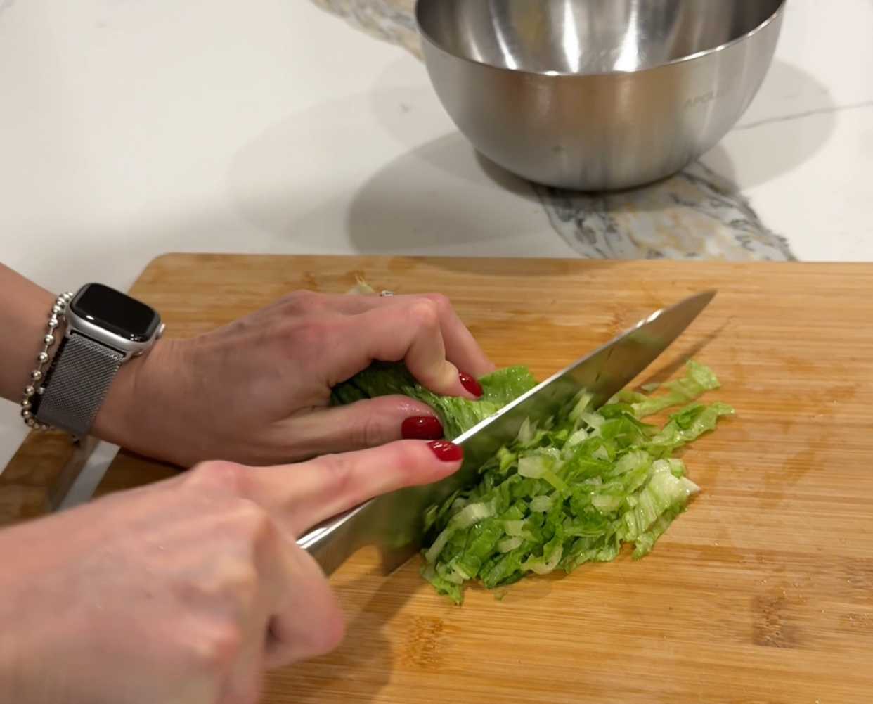 Lavash Shawarma au poulet et aux légumes - Étape 1