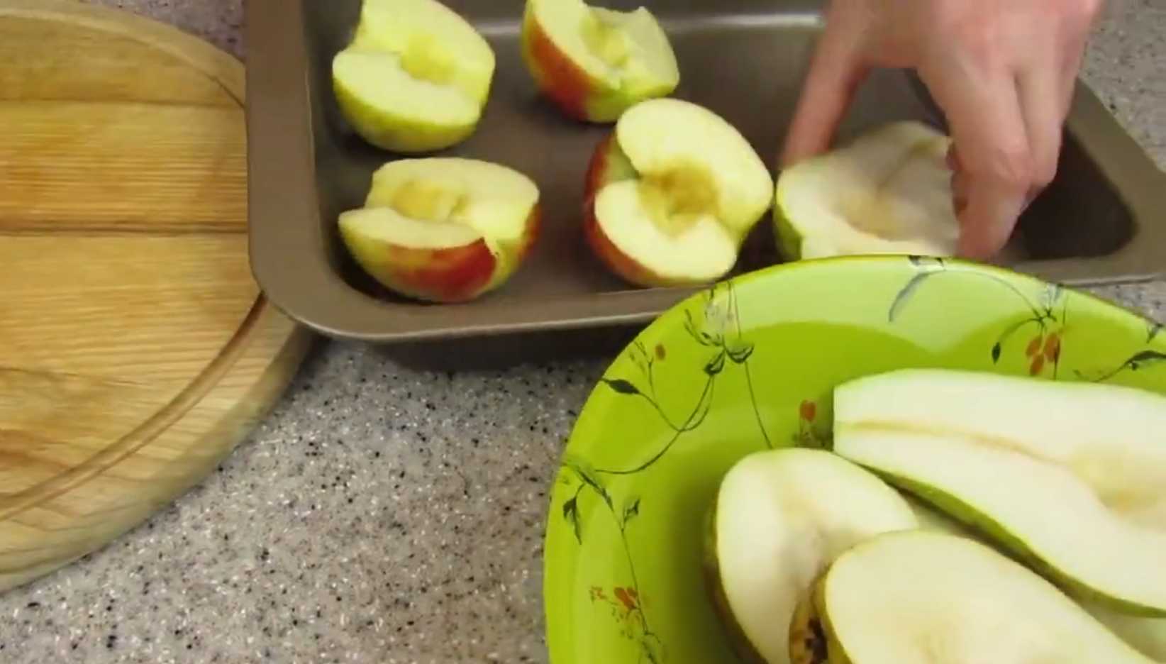 Pommes et poires cuites au four avec de l'orange - Étape 2