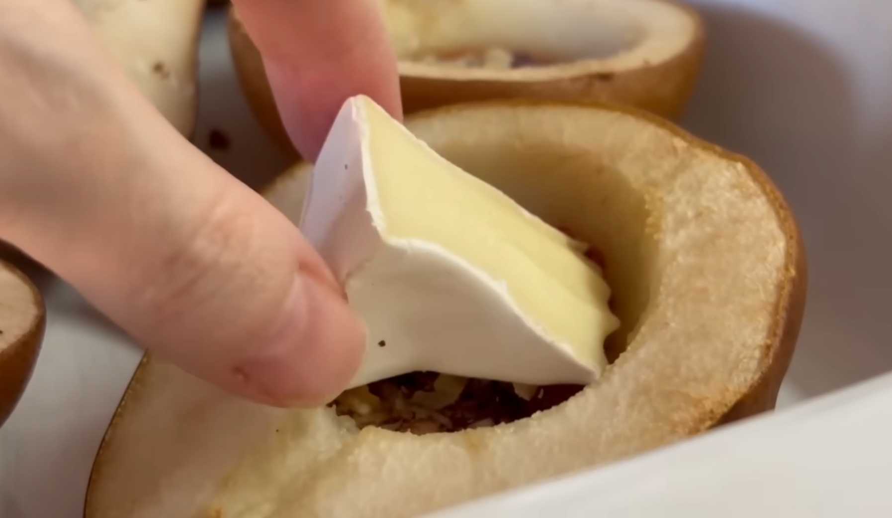 Poires au four avec du camembert - Étape 6