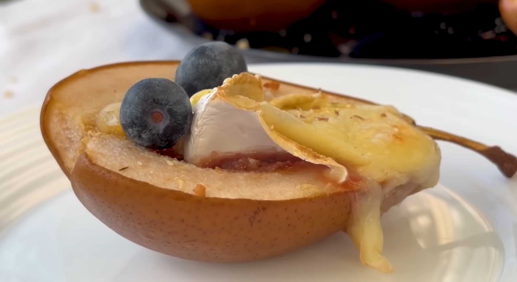 Poires au four avec du camembert - Étape 9