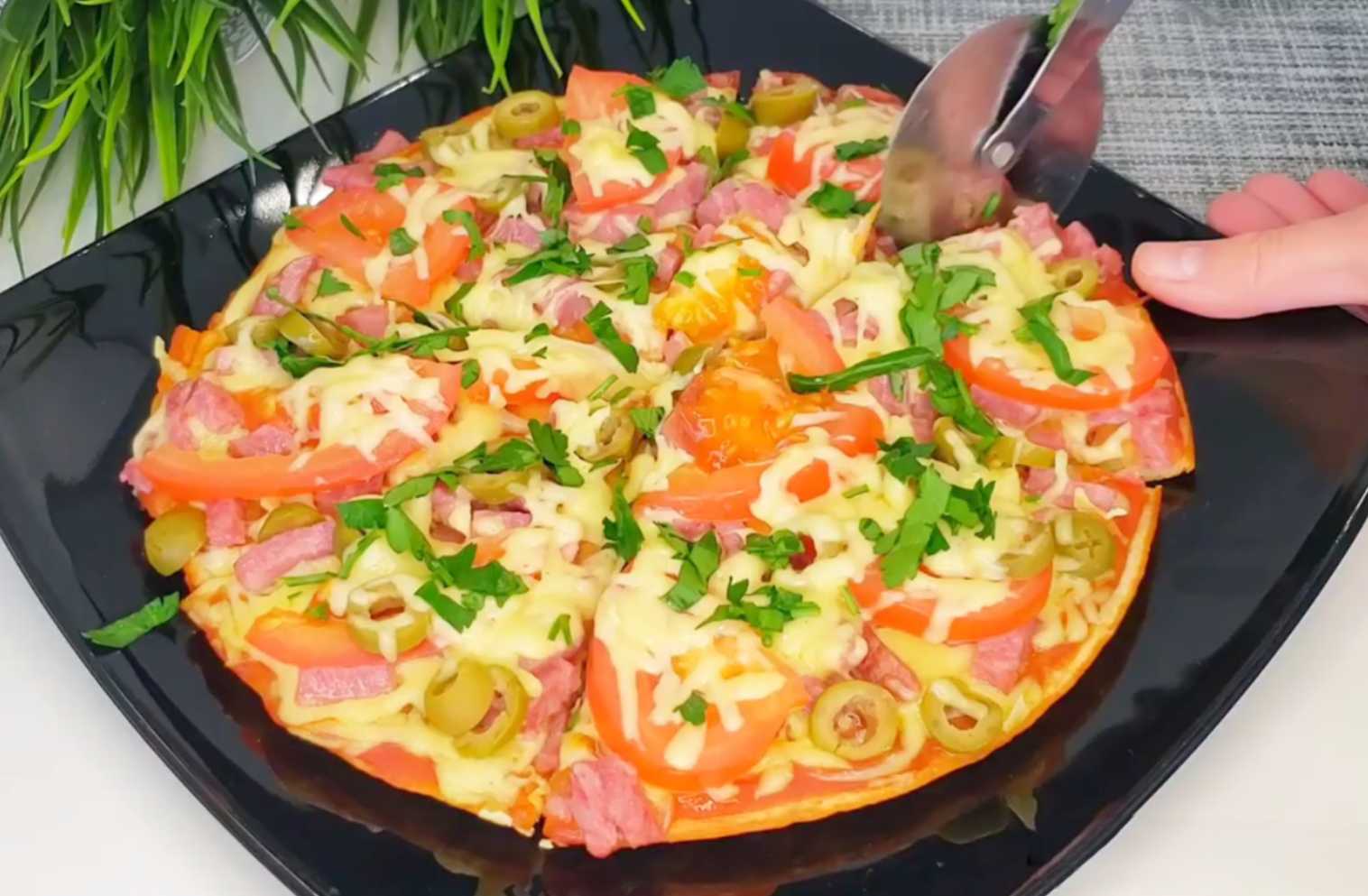 Pizza à la poêle express en 10 minutes - Étape 17