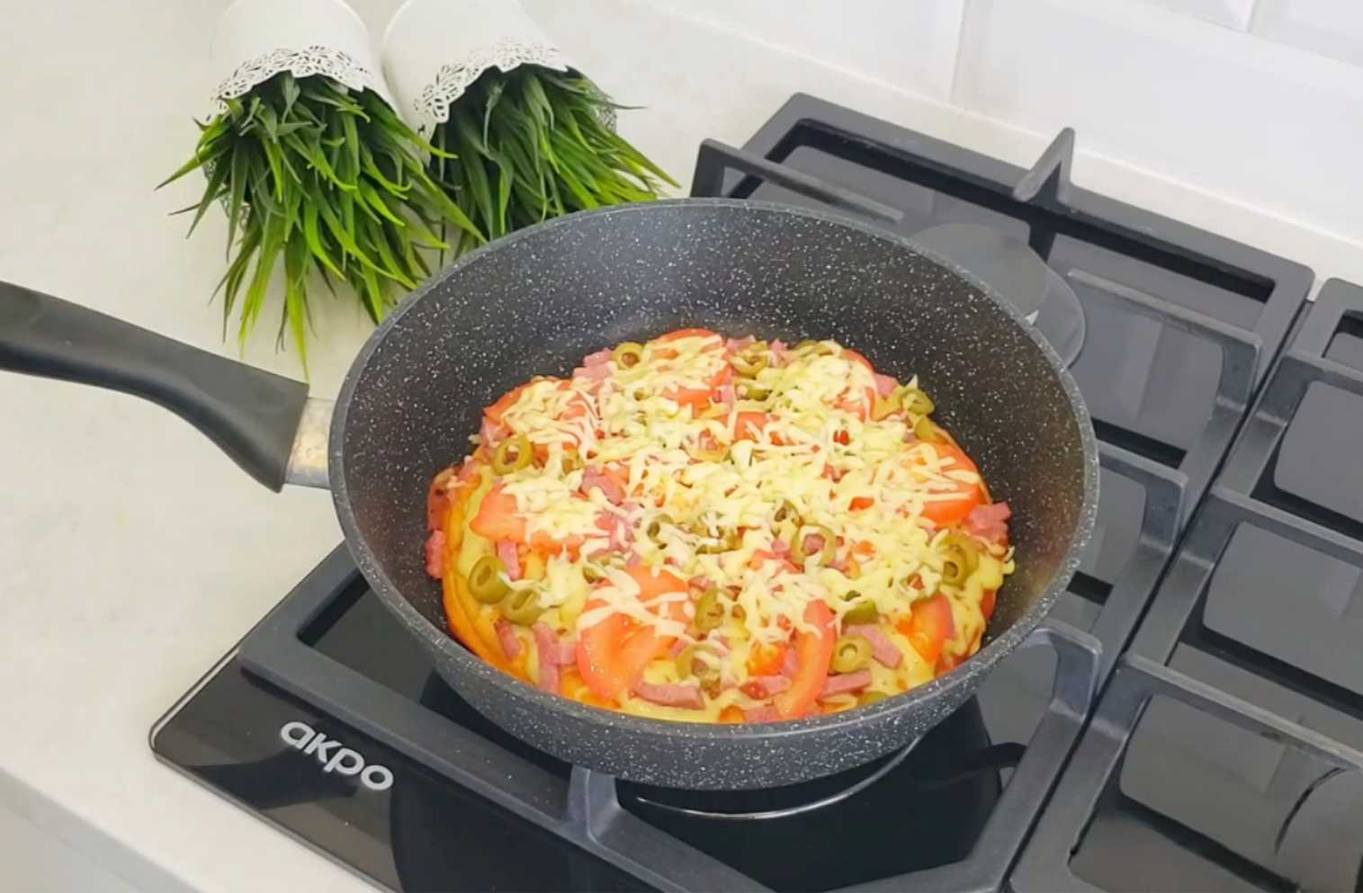 Pizza à la poêle express en 10 minutes - Étape 15