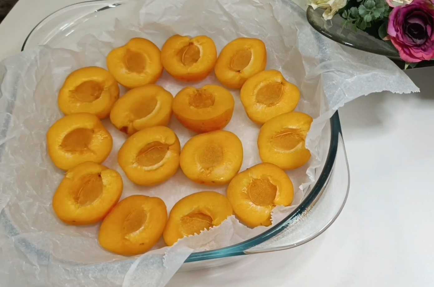 Abricots au four avec fromage et noix - Étape 4