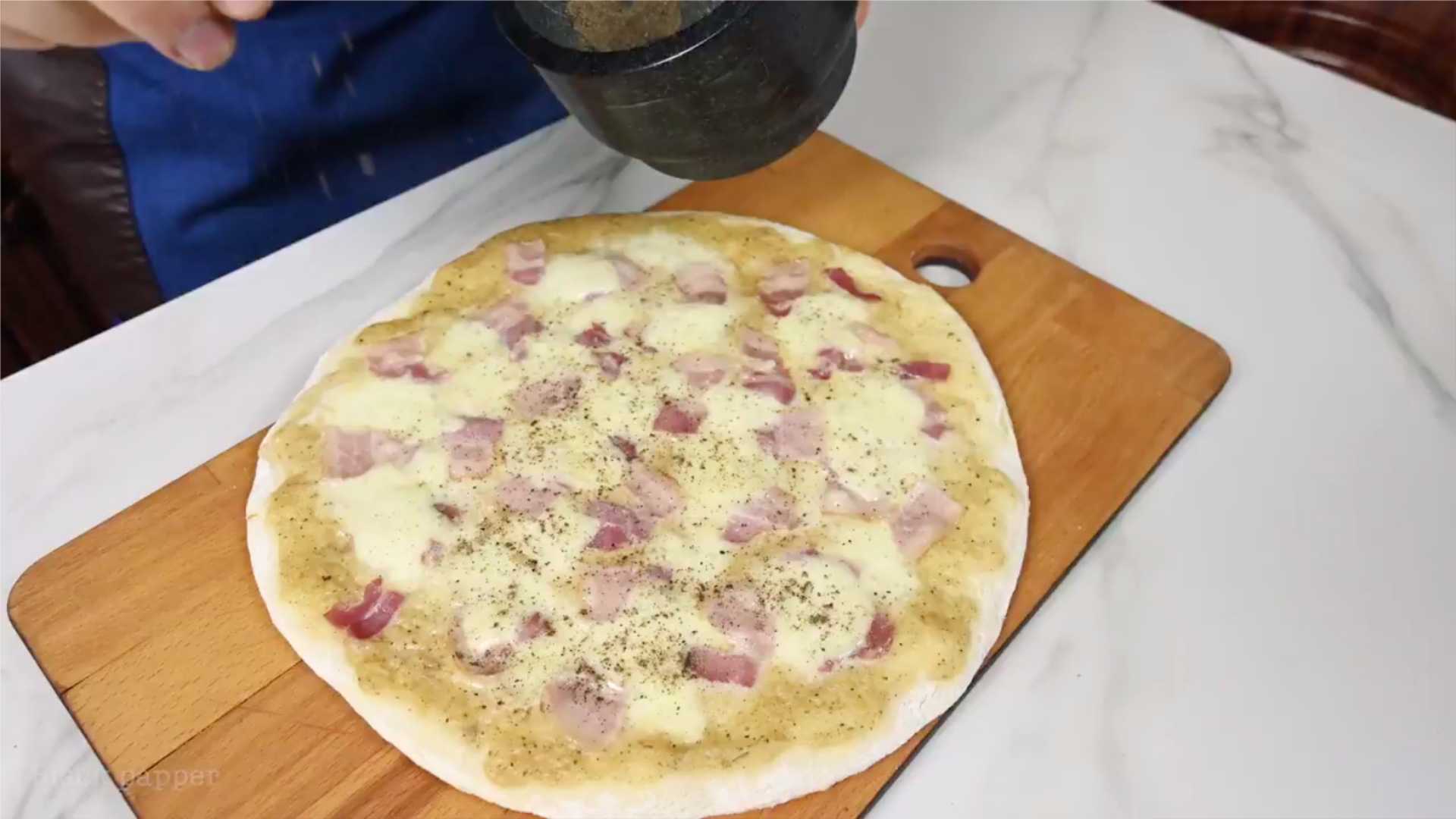 Pizza Carbonara - Étape 15