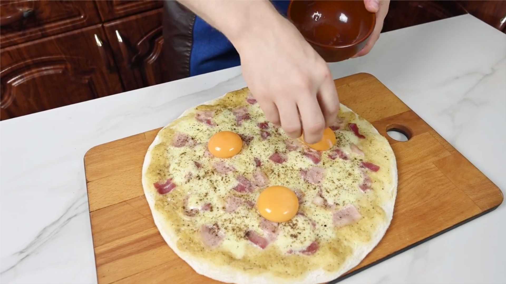 Pizza Carbonara - Étape 16