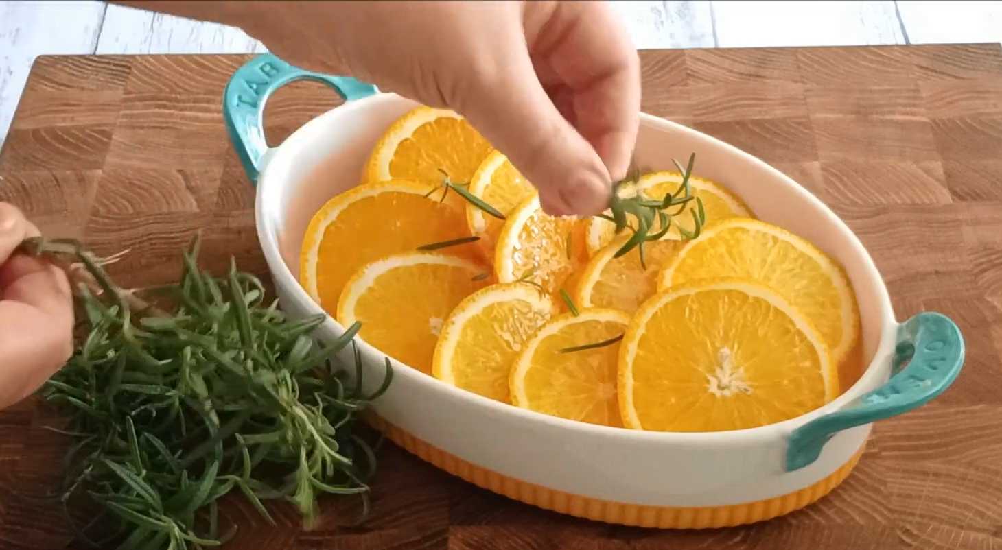 Oranges rôties au romarin et au miel - Étape 4