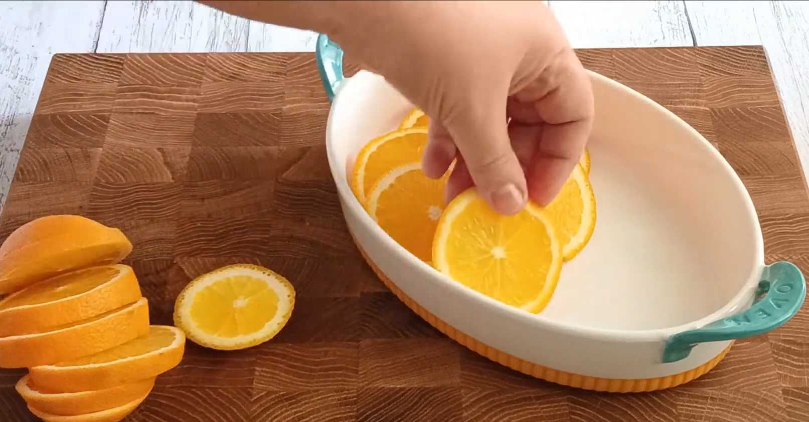 Oranges rôties au romarin et au miel - Étape 2