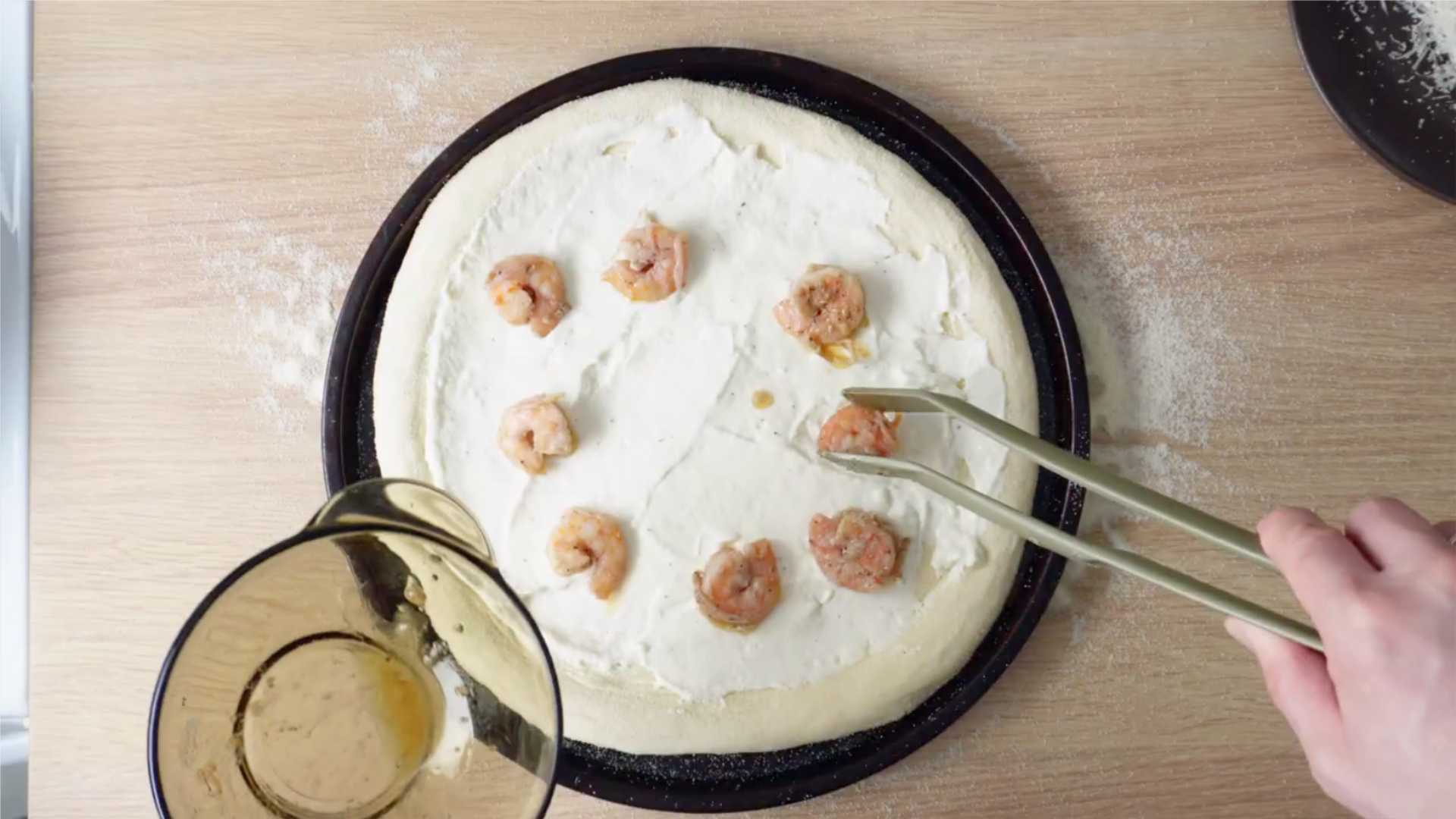 Pizza aux crevettes - Étape 8