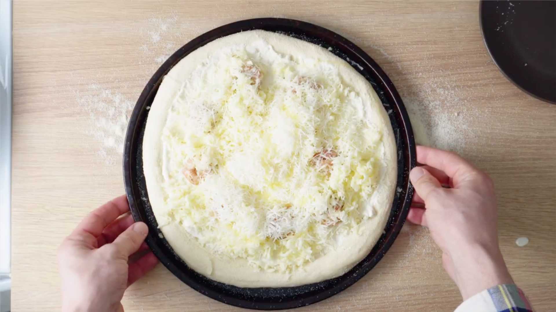 Pizza aux crevettes - Étape 9