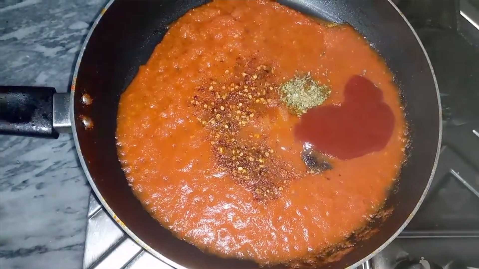 Sauce tomate pour pizza - Étape 7