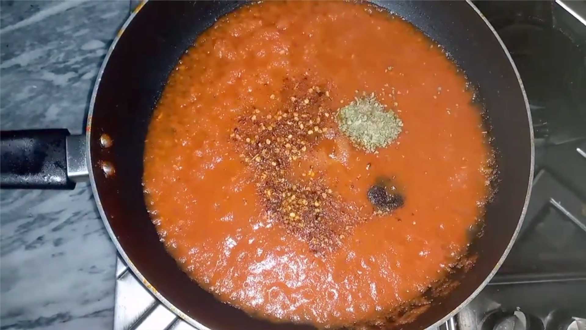 Sauce tomate pour pizza - Étape 6