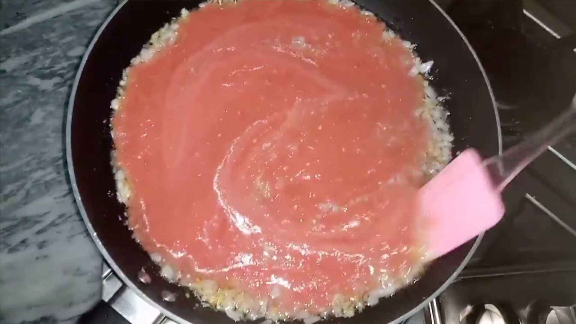 Sauce tomate pour pizza - Étape 4