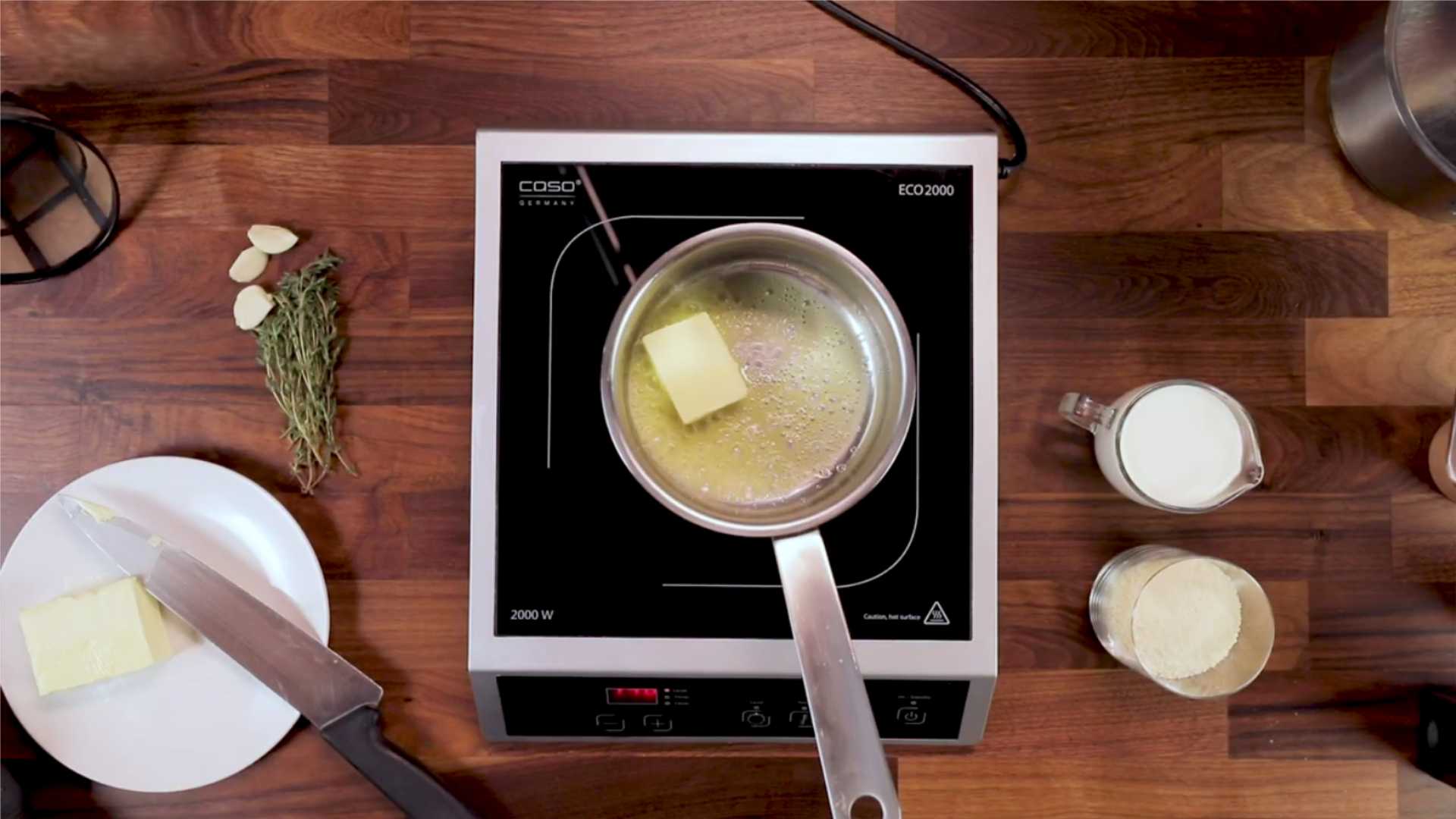 Sauce Alfredo crémeuse pour pizza - Étape 1