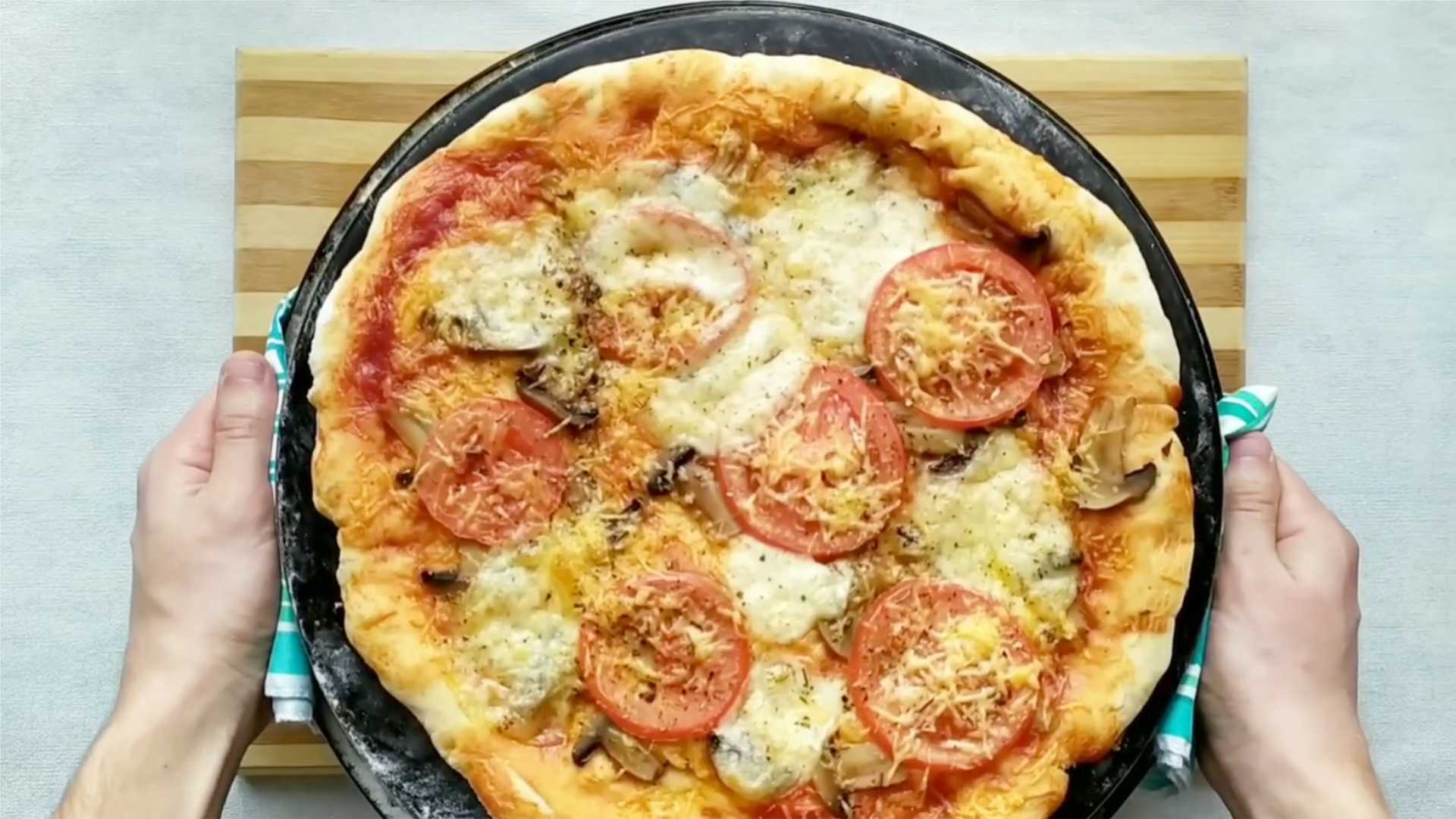 Pizza aux champignons - Étape 11