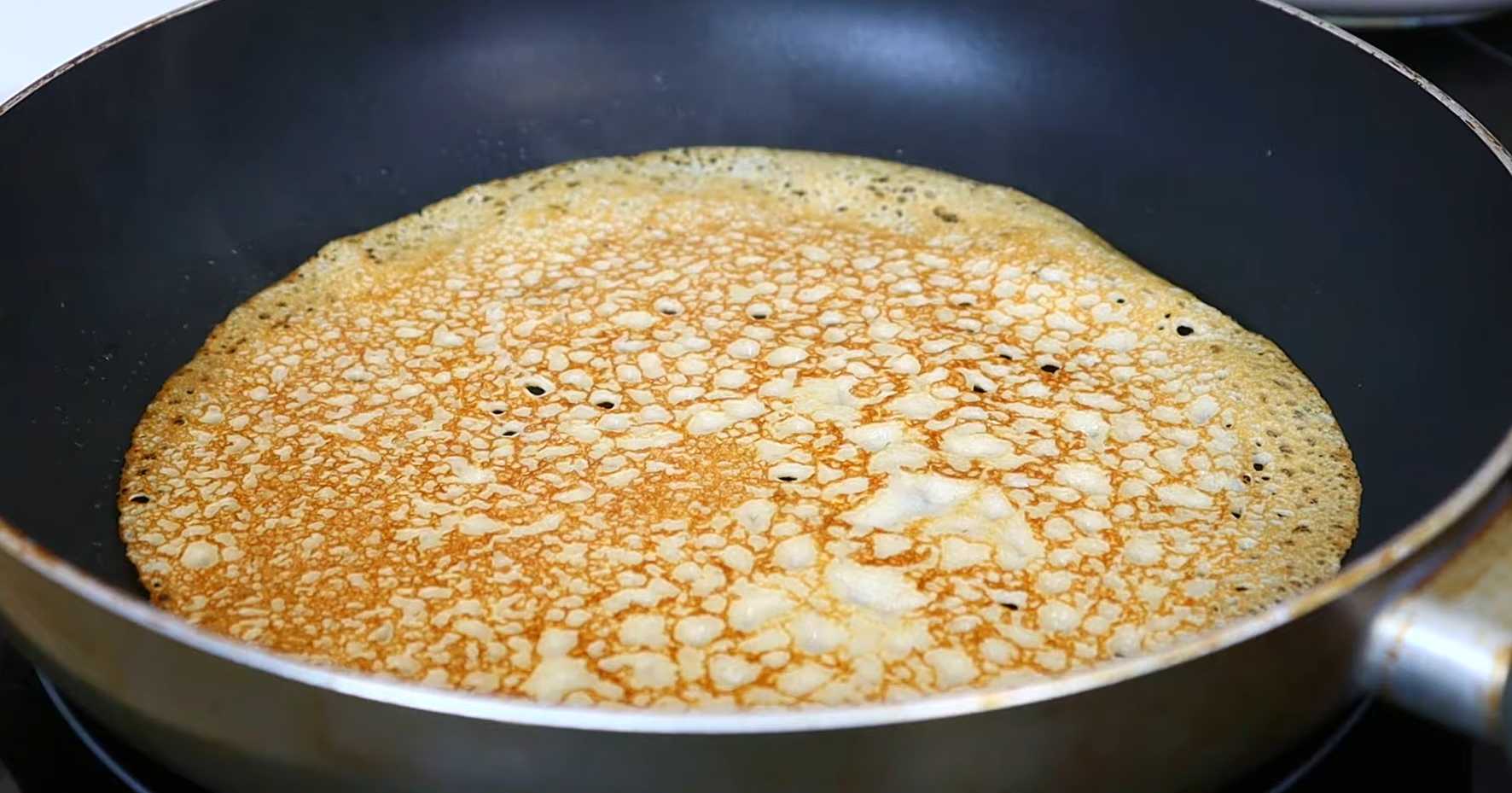 Crêpes à l'avoine avec du lait - Étape 11