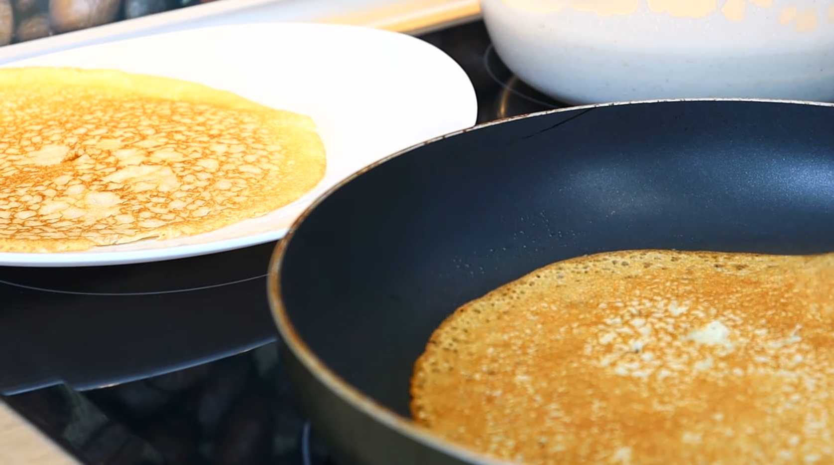 Crêpes à l'avoine avec du lait - Étape 12