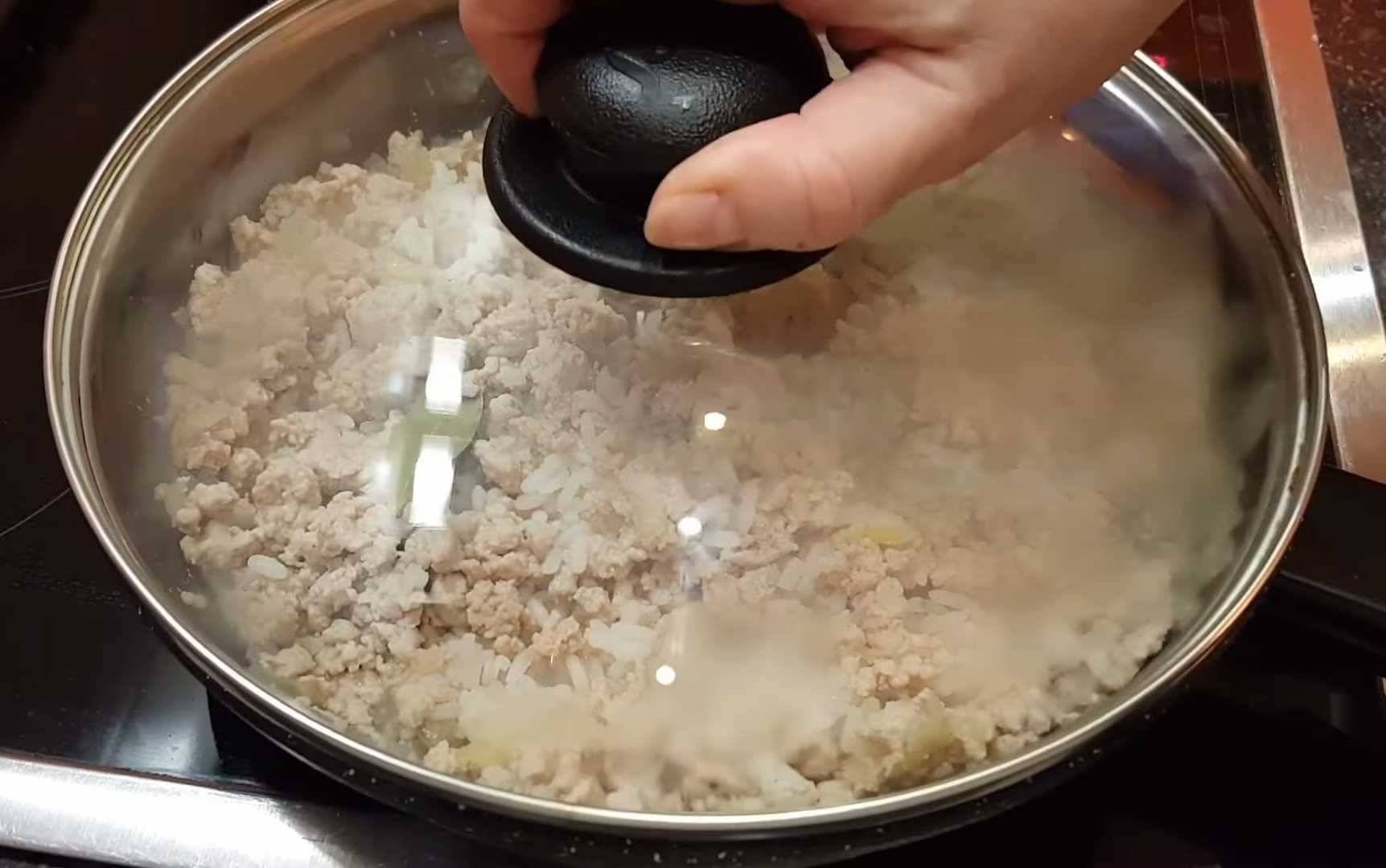 Crêpes à la viande et au riz - Étape 6