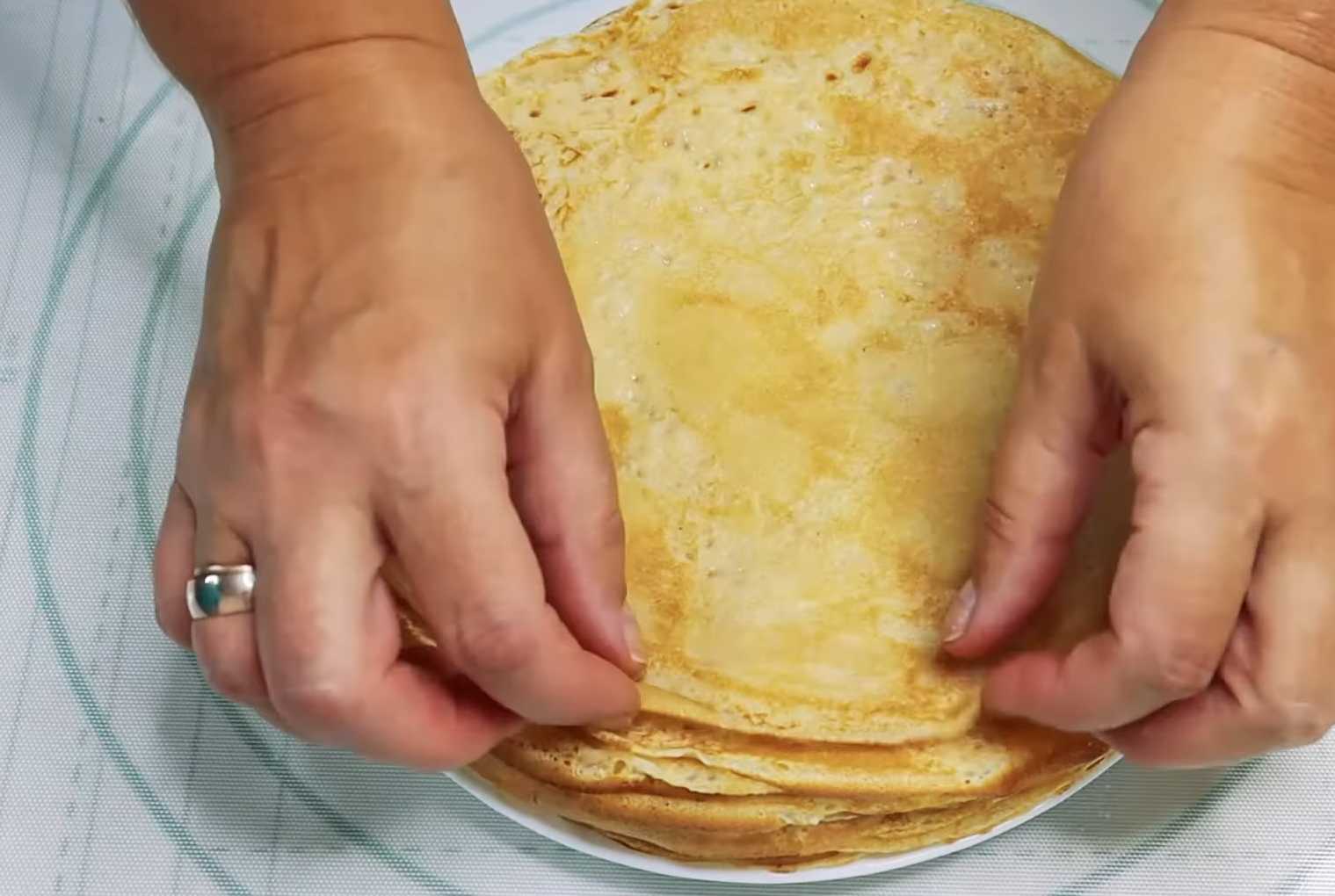 Crêpes aux œufs et aux oignons verts - Étape 11