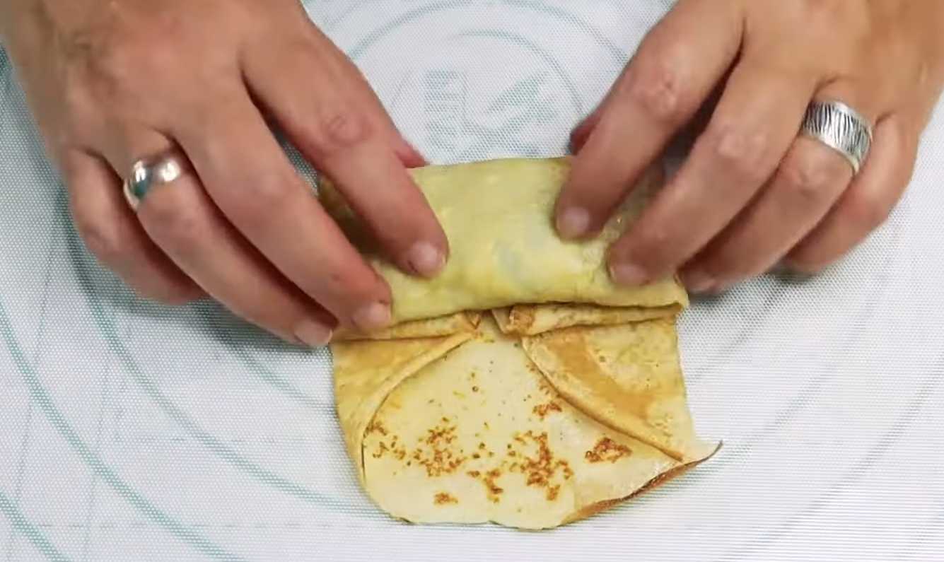Crêpes aux œufs et aux oignons verts - Étape 18