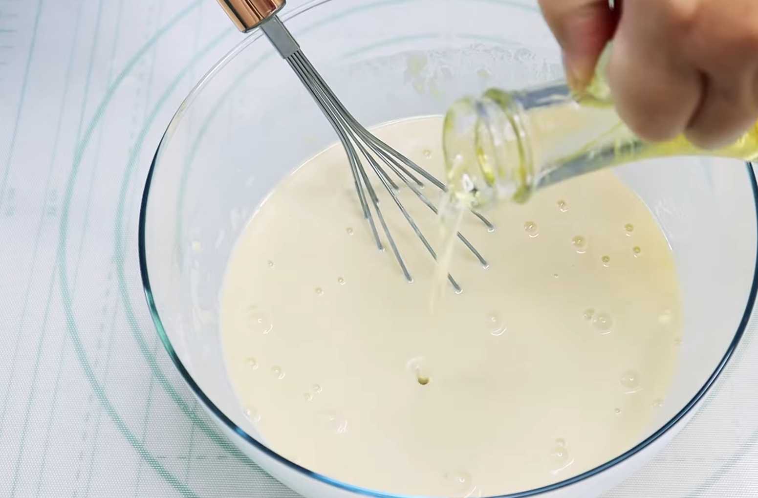 Crêpes aux œufs et aux oignons verts - Étape 6