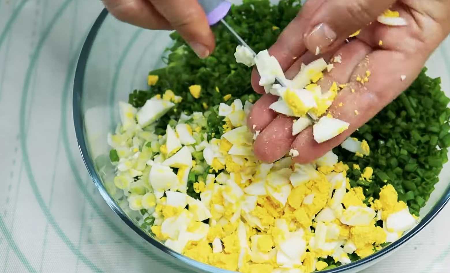 Crêpes aux œufs et aux oignons verts - Étape 14