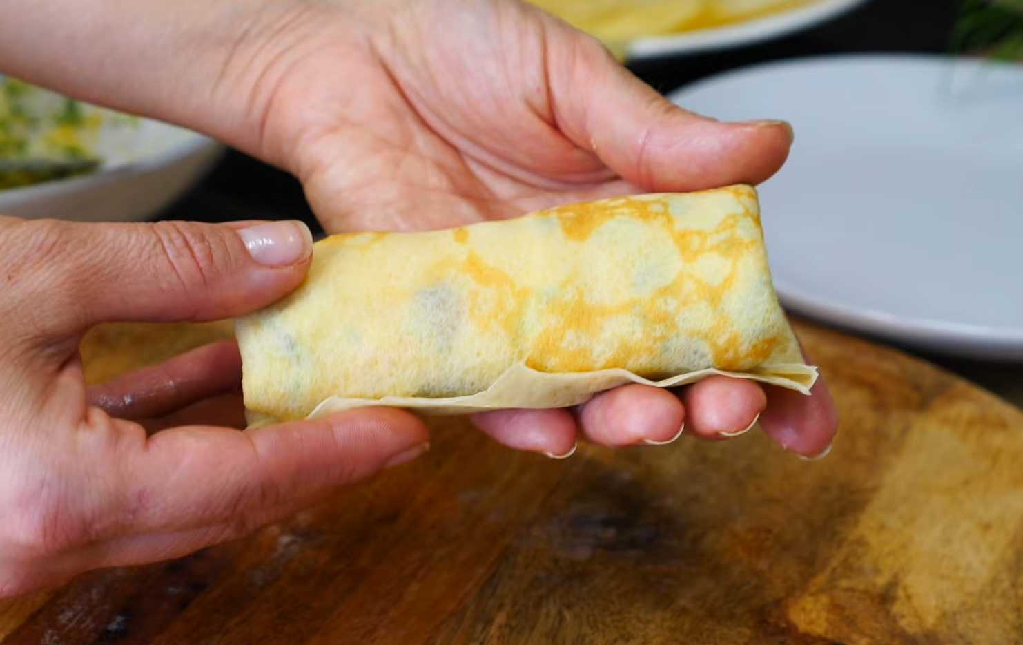 Crêpes aux champignons et au fromage - Étape 19