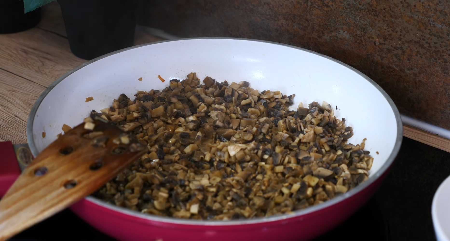 Crêpes aux champignons et au fromage - Étape 10