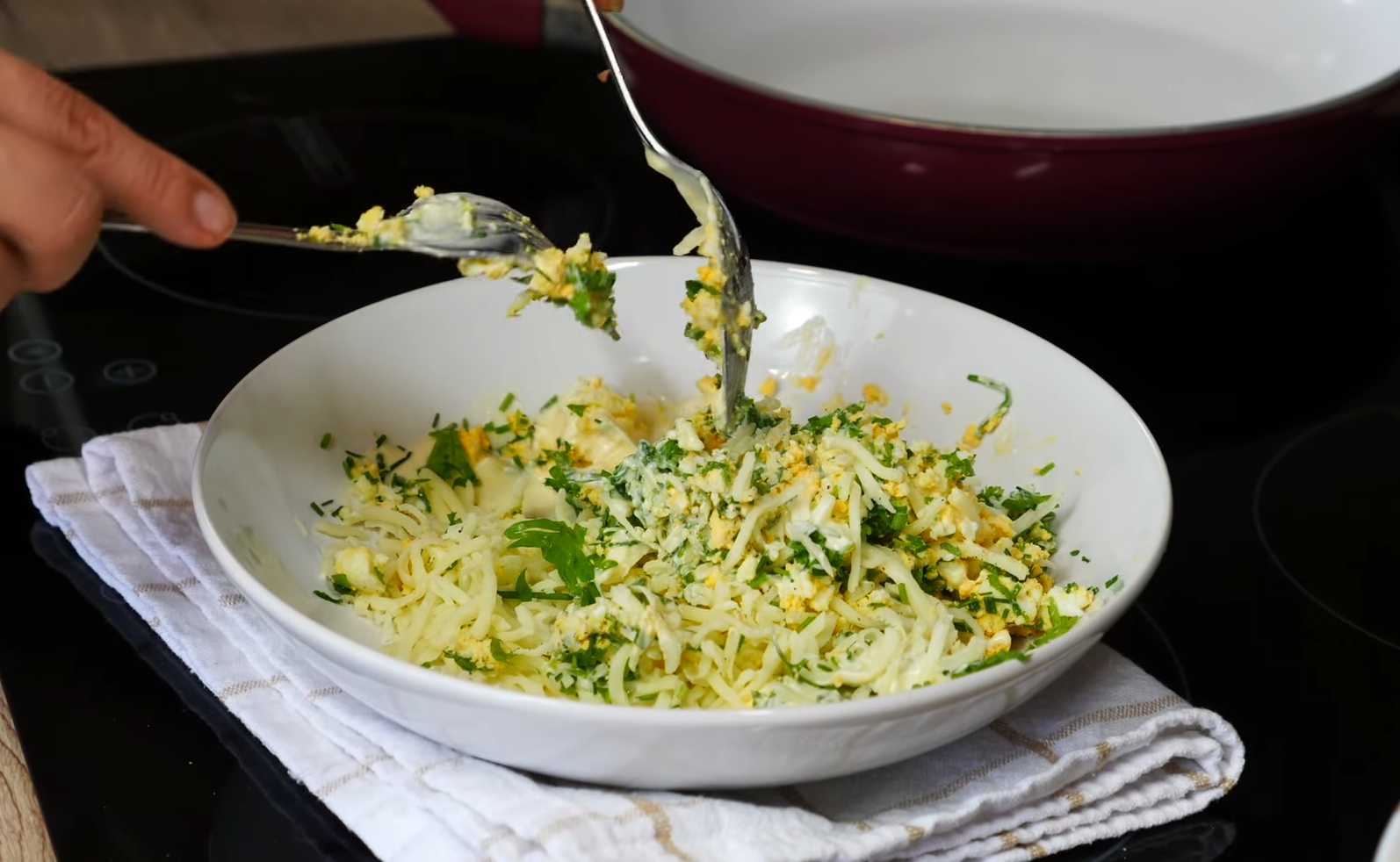 Crêpes aux champignons et au fromage - Étape 6