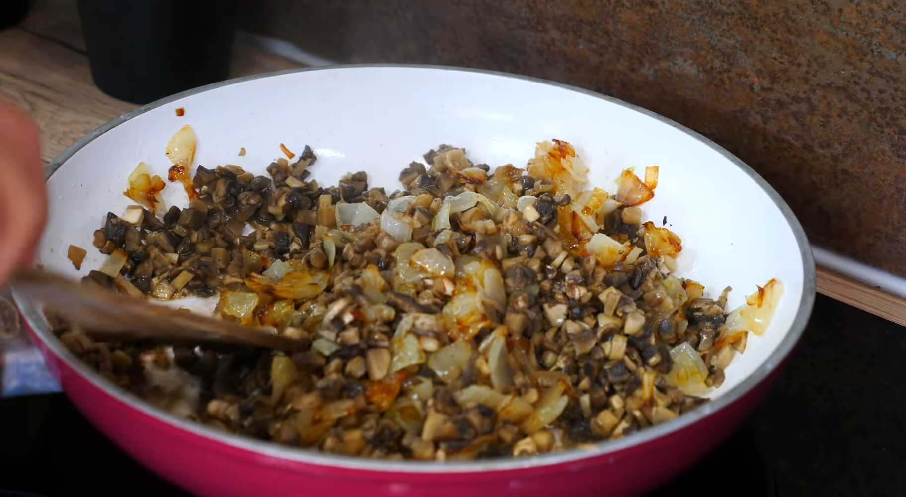 Crêpes aux champignons et au fromage - Étape 11