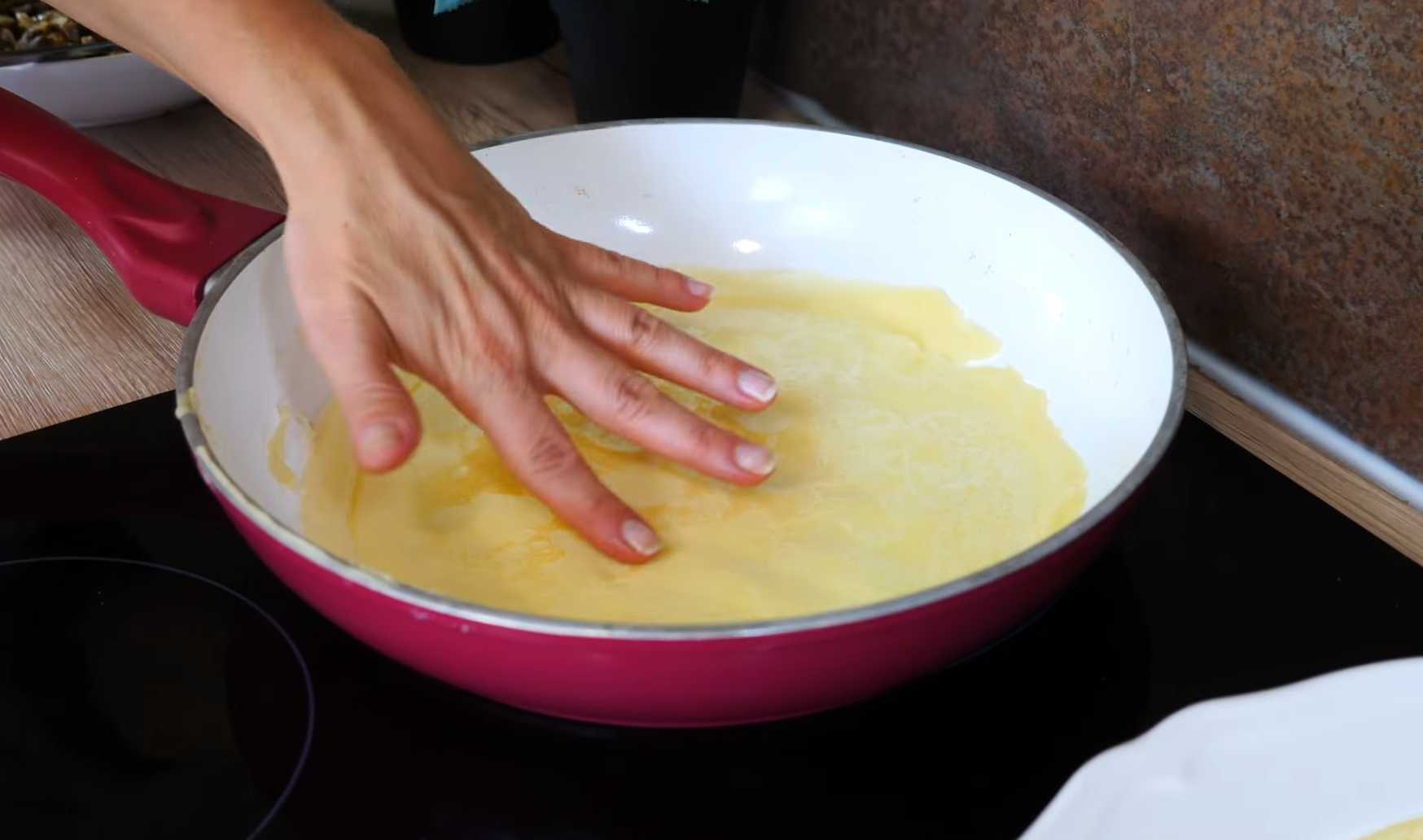 Crêpes aux champignons et au fromage - Étape 14