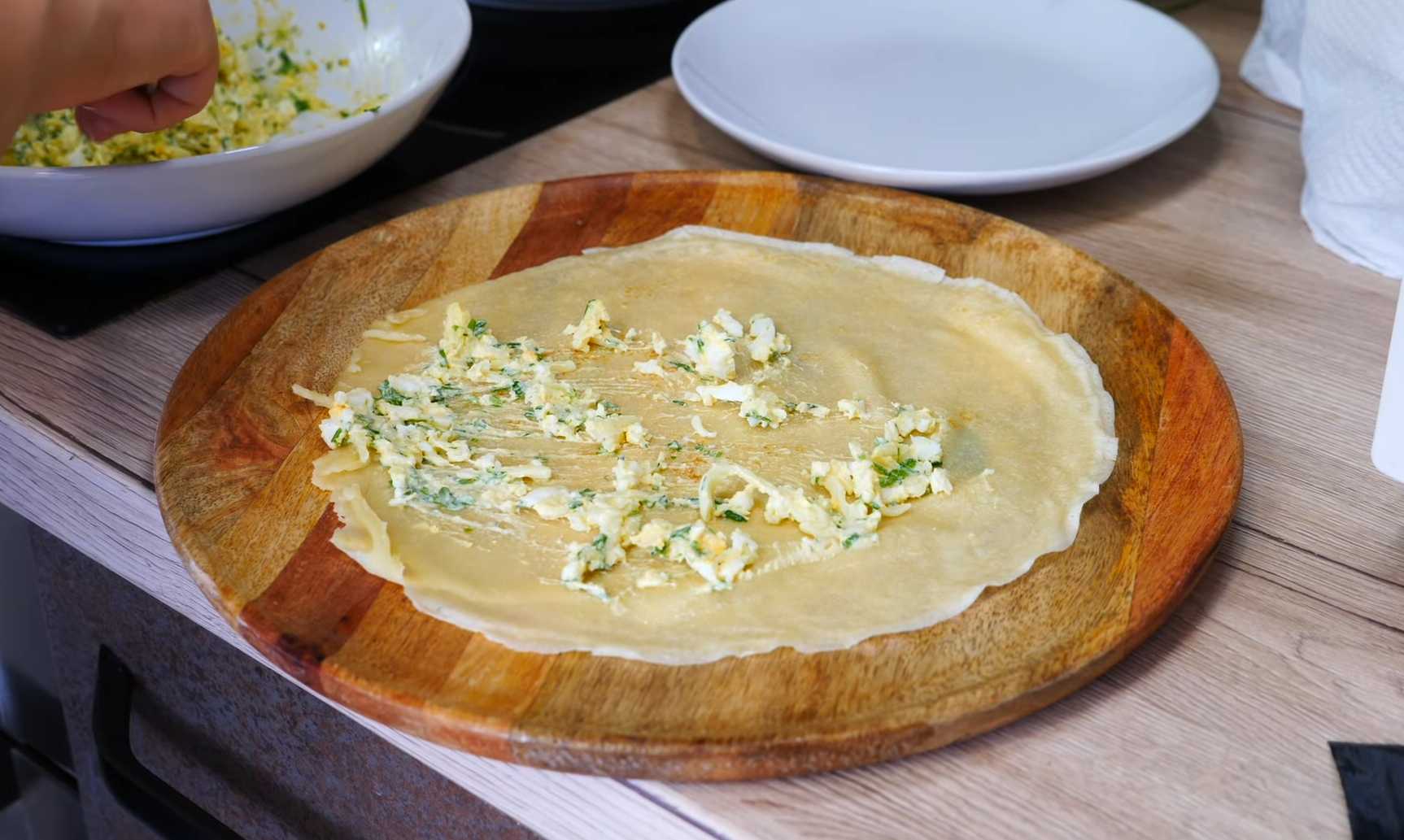 Crêpes aux champignons et au fromage - Étape 16